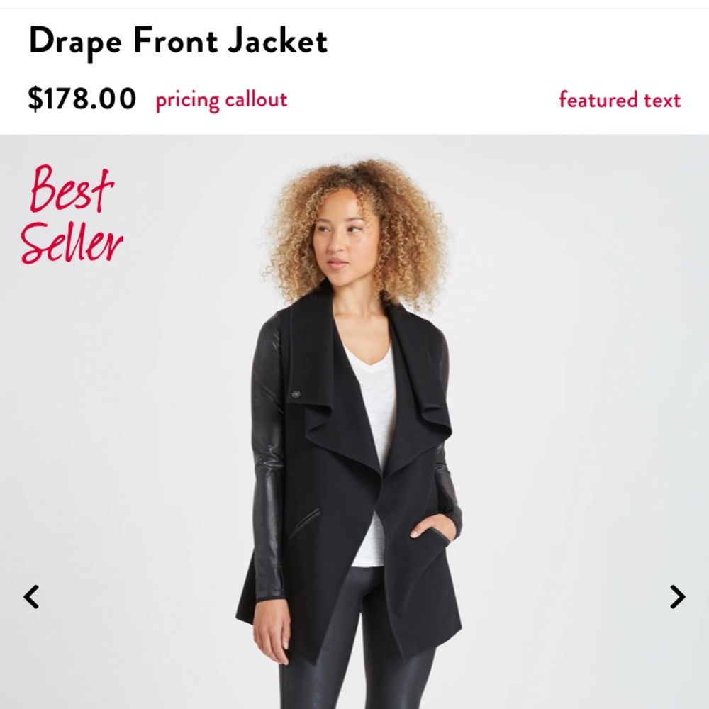 Spanx Drape Front Jacket